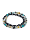 JEAN CLAUDE DELL ARTE MULTI-STONE BEAD BRACELET