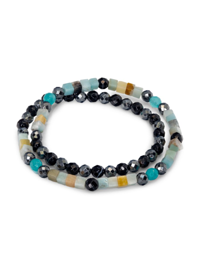 Jean Claude Dell Arte Multi-stone Bead Bracelet In Neutral