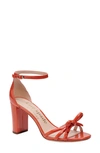 Kate Spade Flamenco Bow Ankle-strap Sandals In Red