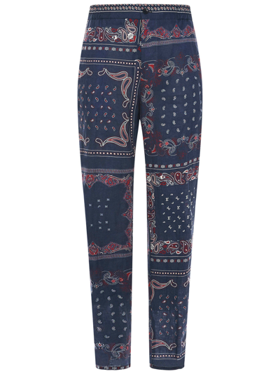 Etro Trousers In Blue