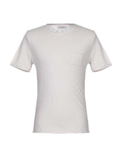 Alpha Studio T-shirts In Light Grey