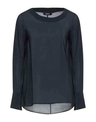 Alpha Studio Blouses In Dark Blue