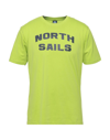 North Sails T-shirts In Yellow