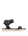 Agl Attilio Giusti Leombruni Myrte Flatform Sandal In Black