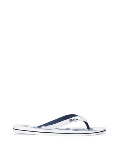 Polo Ralph Lauren Toe Strap Sandals In White