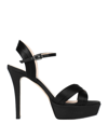 Guido Sgariglia Womens Black Leather Sandals