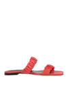 Staud Sandals In Tomato Red