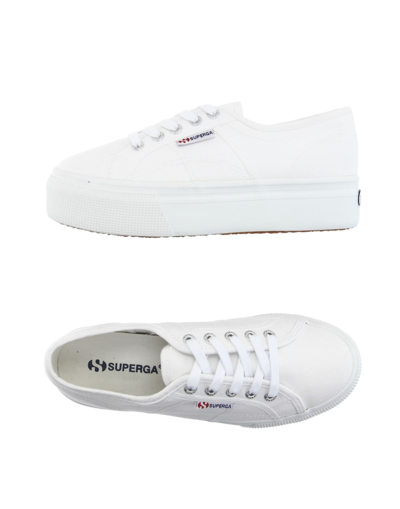 Superga Woman Sneakers White Size 10 Textile Fibers In White