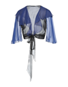 Alberta Ferretti Wrap Cardigans In Blue