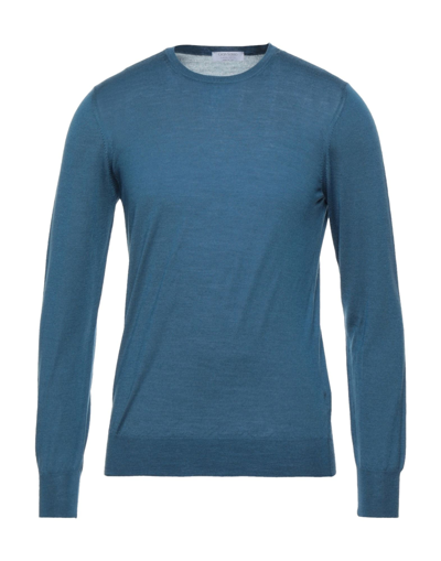 Gran Sasso Sweaters In Slate Blue