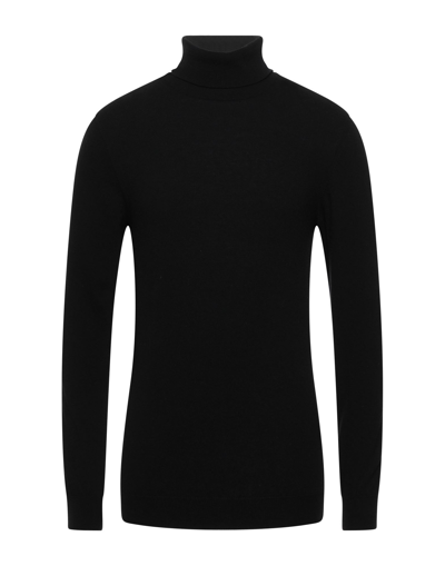 Grey Daniele Alessandrini Turtlenecks In Black