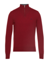 Brooksfield Turtlenecks In Brick Red