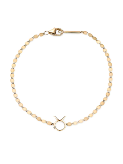 Lana Jewelry Women's Twenty 14k Gold & Diamond Taurus Bracelet