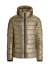 Canada Goose Crofton Hooded Quilted Down Coat In Tan