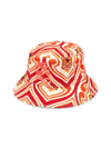 Etro Printed Bucket Hat In Orange