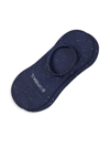 Bombas Donegal Speckled Cotton-blend No-show Socks In Navy White