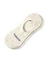 Bombas Donegal Speckled Cotton-blend No-show Socks In Heather White
