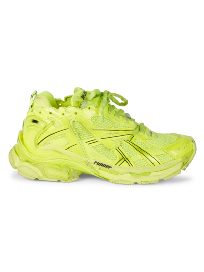 Balenciaga Runner Sneakers In Neon Yellow