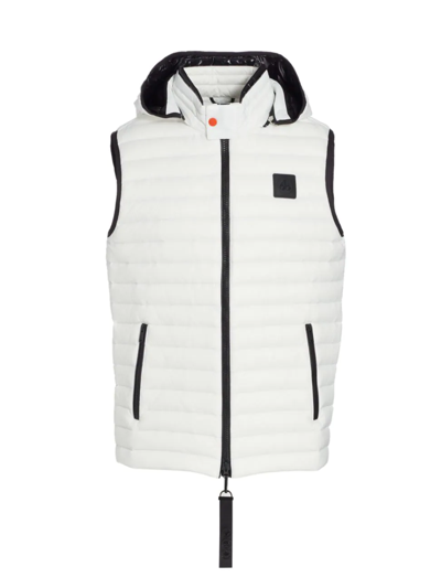 Moose Knuckles Riggin Sleeveless Jacket In White,black