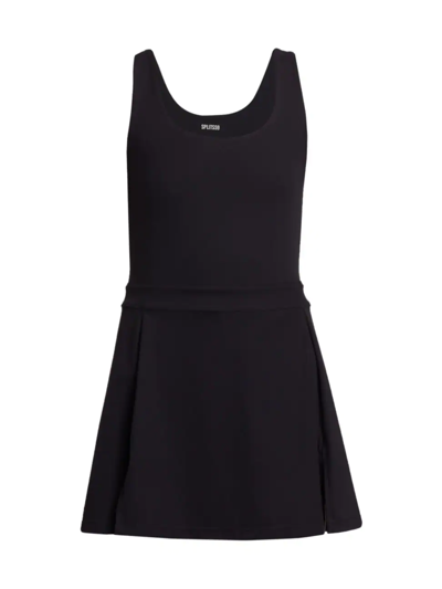 Splits59 Martina Rigor Stretch-jersey Tennis Dress In Black