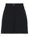 Pinko Twill Tailored Shorts For Men In Black