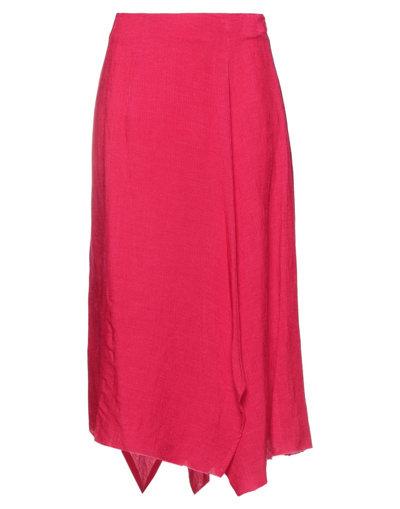 Alysi Midi Skirts In Fuchsia