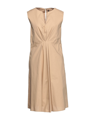 Manila Grace Midi Dresses In Sand