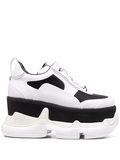 Swear Air Revive Nitro Platform Sneakers In White