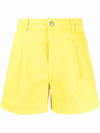 P.A.R.O.S.H CABARE PLEAT-DETAIL SHORTS