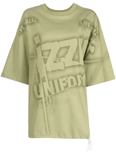 Izzue Logo-print T-shirt In Green