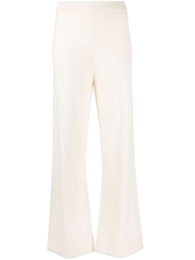 Paula Ribbed Cashmere Trousers In Neutrals