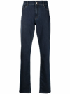 CANALI MID-RISE TAPERED JEANS