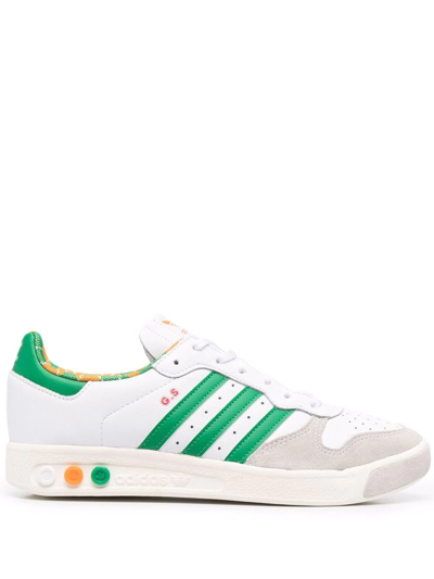 Adidas Originals G.s. Sneakers In White Suede And Leather In Bianca