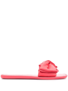 Kate Spade Bikini Bow Neoprene Slides In Mandala Pink