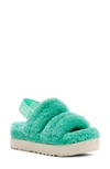 Ugg ® Oh Fluffita Genuine Shearling Slingback Sandal In Tide Pool