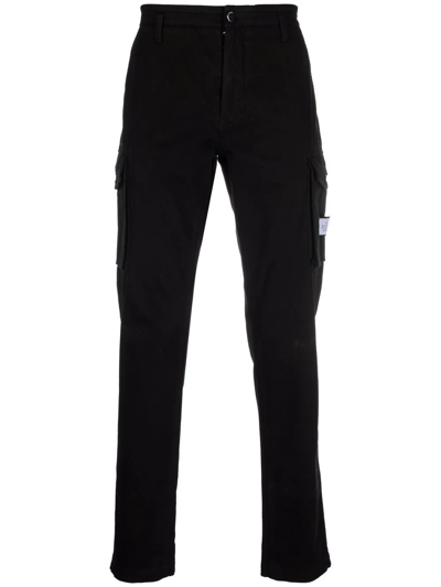 Philipp Plein Slim-fit Cargo Trousers In Black