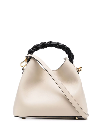 Elleme Baozi Leather Tote Bag In Beige