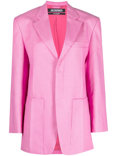 Jacquemus Open Blazer In Pink