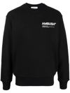 Ambush Logo-print Drop-shoulder Sweatshirt In Black