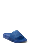 Calvin Klein Men's Alva Casual Slip-on Slide Sandals Men's Shoes In Klein Blue Half Clear Pvc Mold