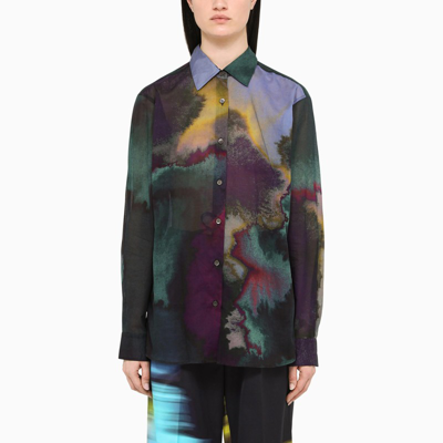 Dries Van Noten Multicolour Printed Cotton Shirt