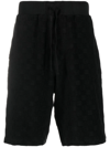 AMBUSH MONOGRAM TOWELLING-FINISH TRACK SHORTS