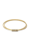 LE GRAMME 15G POLISHED YELLOW GOLD DOUBLE CABLE BRACELET