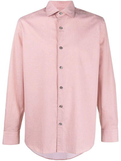 Ermenegildo Zegna Button-down Shirt In Pink