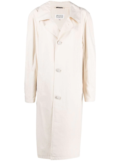 Maison Margiela Straight-design Trench Coat In White