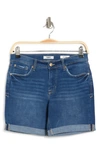 Kensie 7" Double Roll Cuff Shorts In Cascara