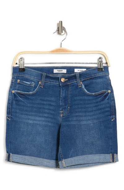 Kensie 7" Double Roll Cuff Shorts In Cascara