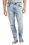 SILVER JEANS CO. KENASTON RIPPED SLIM FIT JEANS