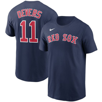 Nike Men's Rafael Devers Navy Boston Red Sox Name Number T-shirt