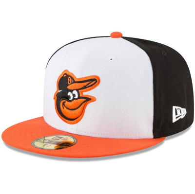 New Era Baltimore Orioles Mlb Team Classic 39thirty Stretch-fitted Cap In White